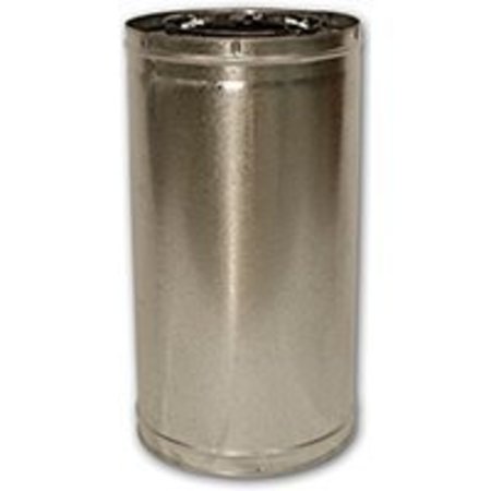 COMFORT FLAME Comfort Flame 24-8DM Chimney Pipe, 8 in ID, 24 in L, Galvanized Steel 24-8DM
